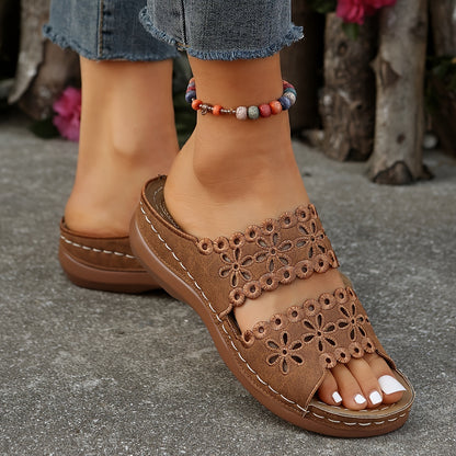Sandale Aero Flora à talon Confort