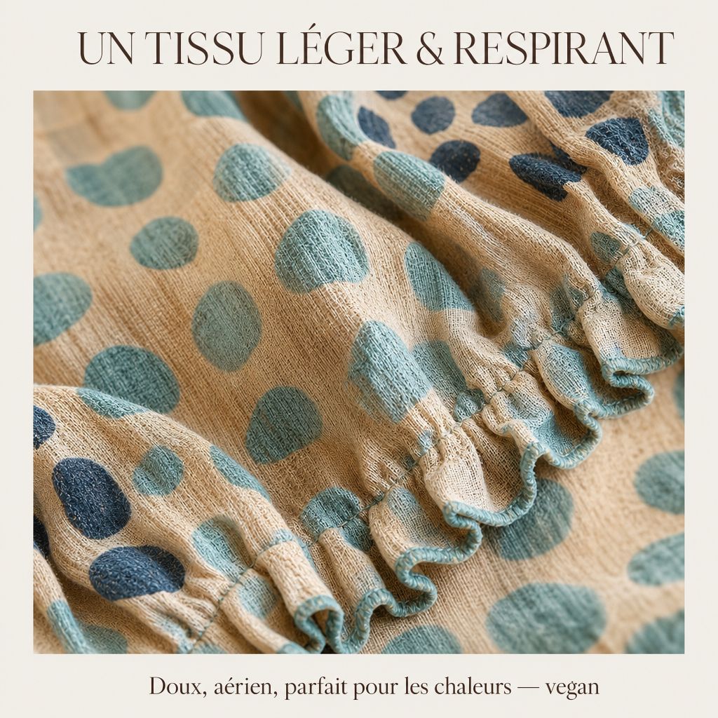 Un tissu léger et respirant