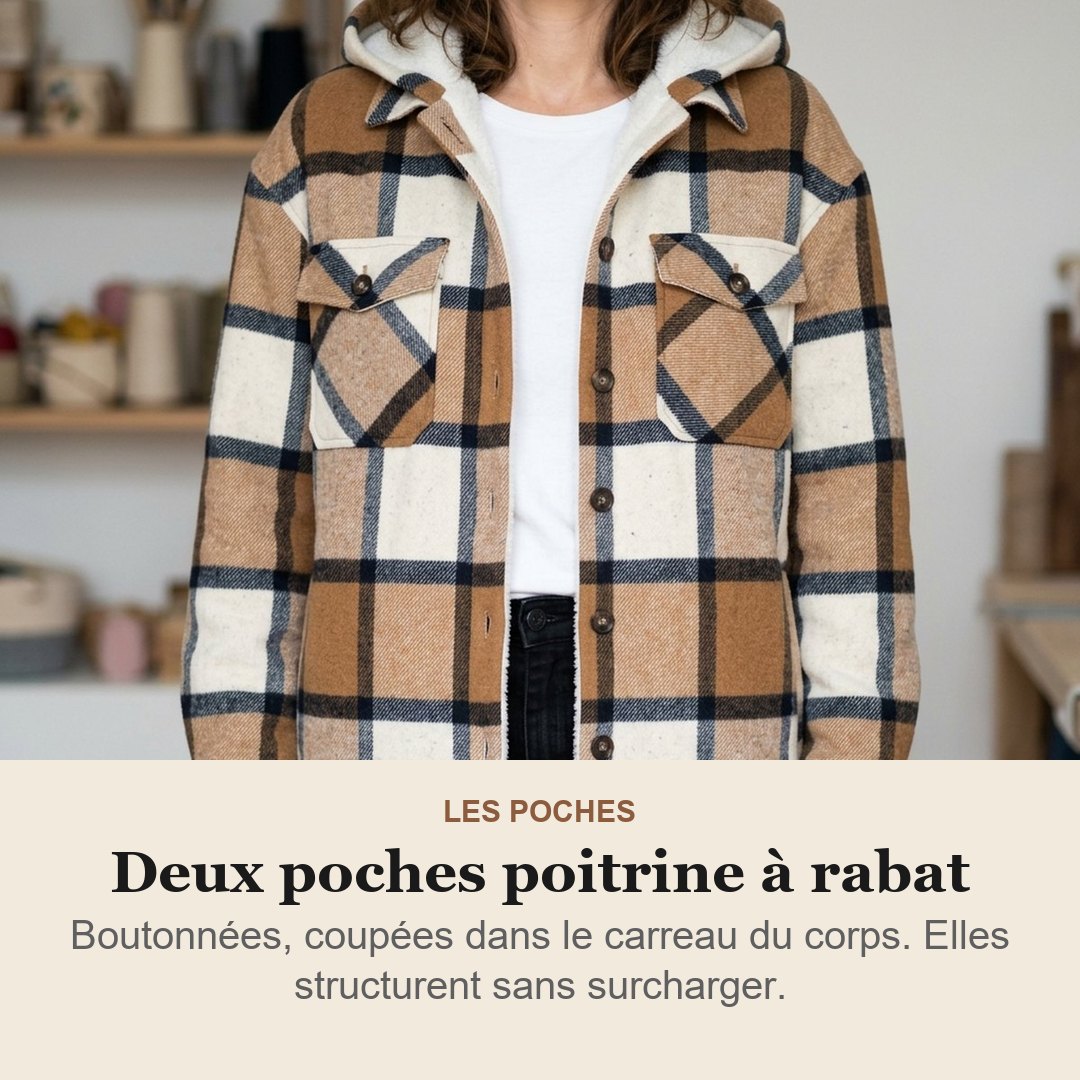 Deux poches a rabat