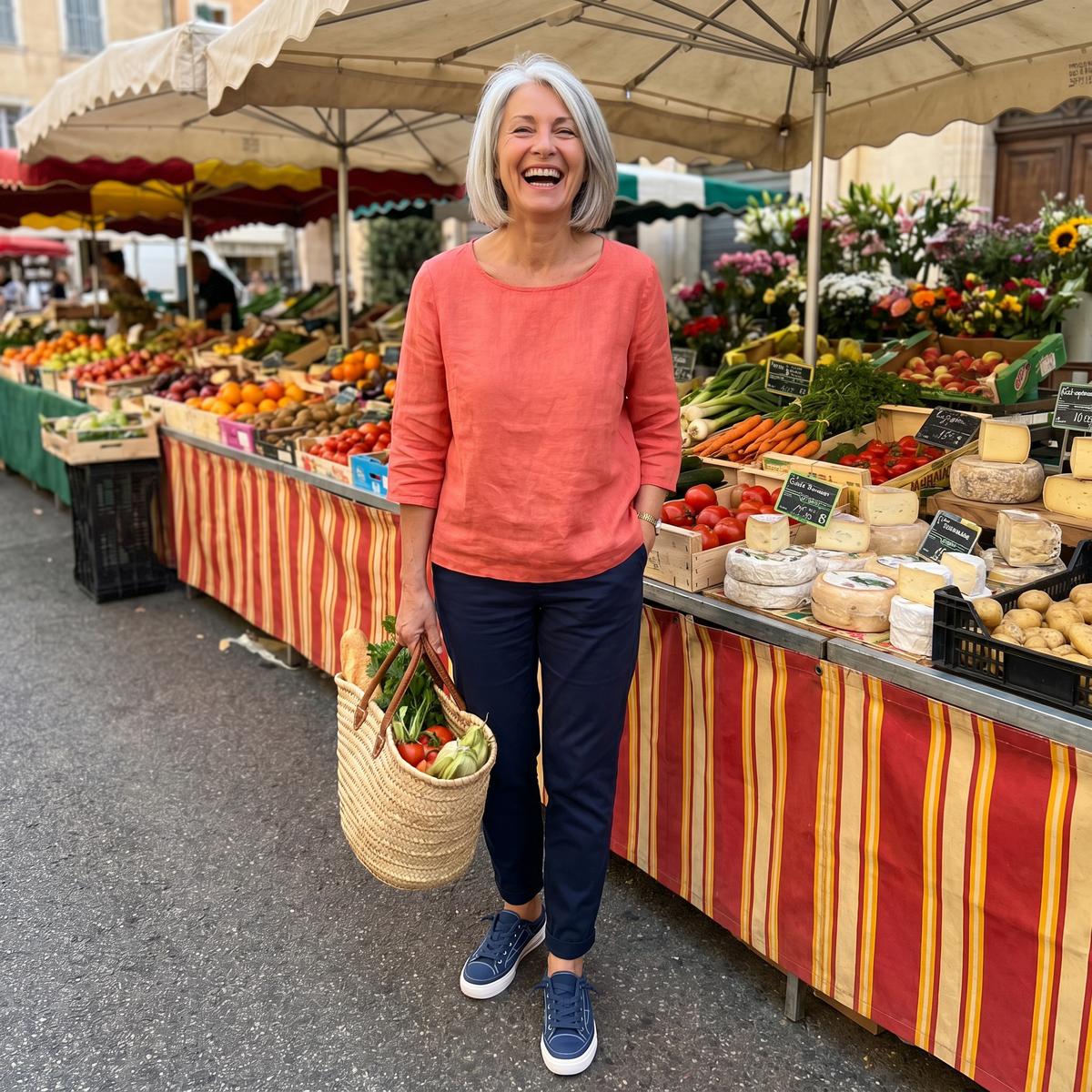 Kelsay Archfit - Cliente au marché provençal