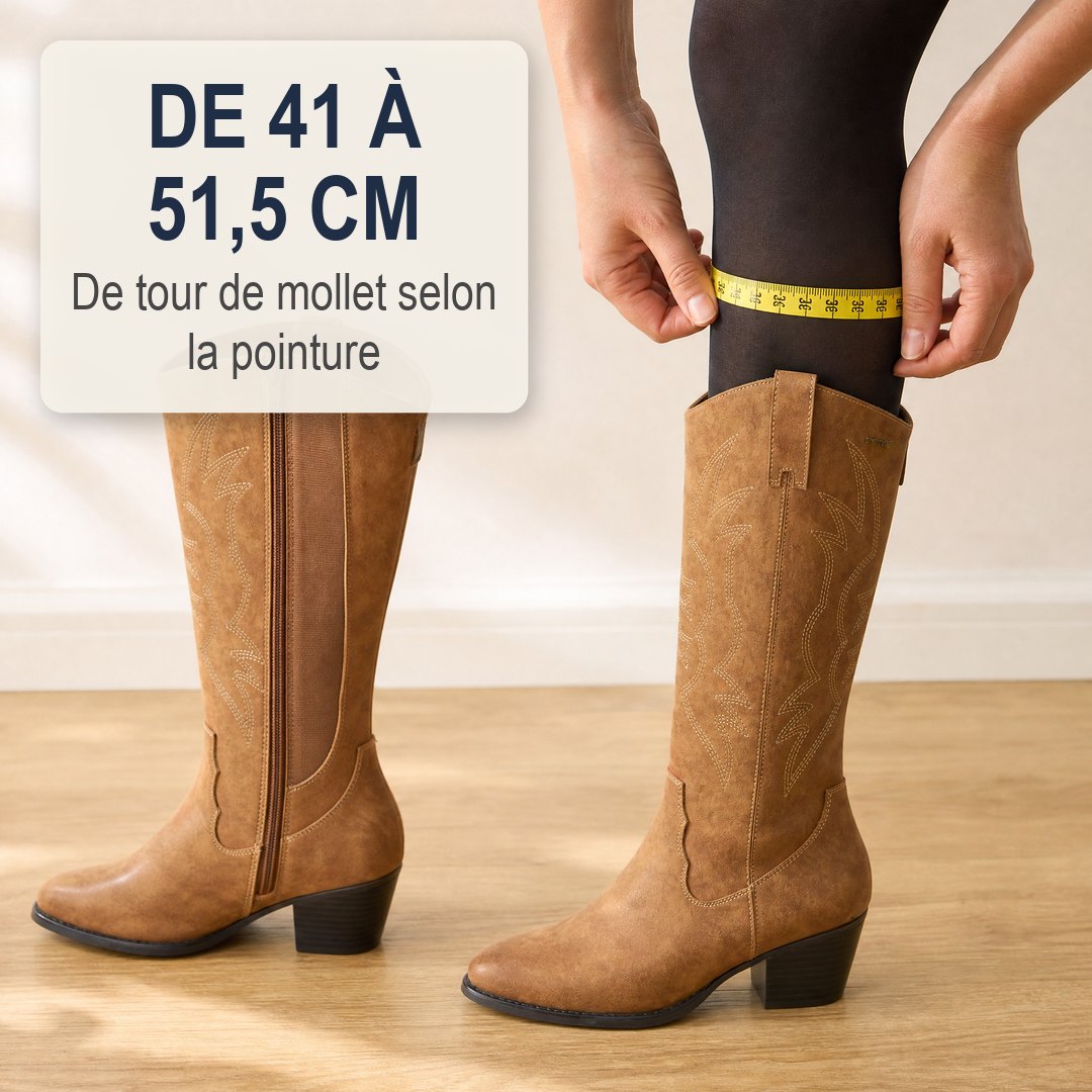 Bottes Charlotte Pembroke mollets larges