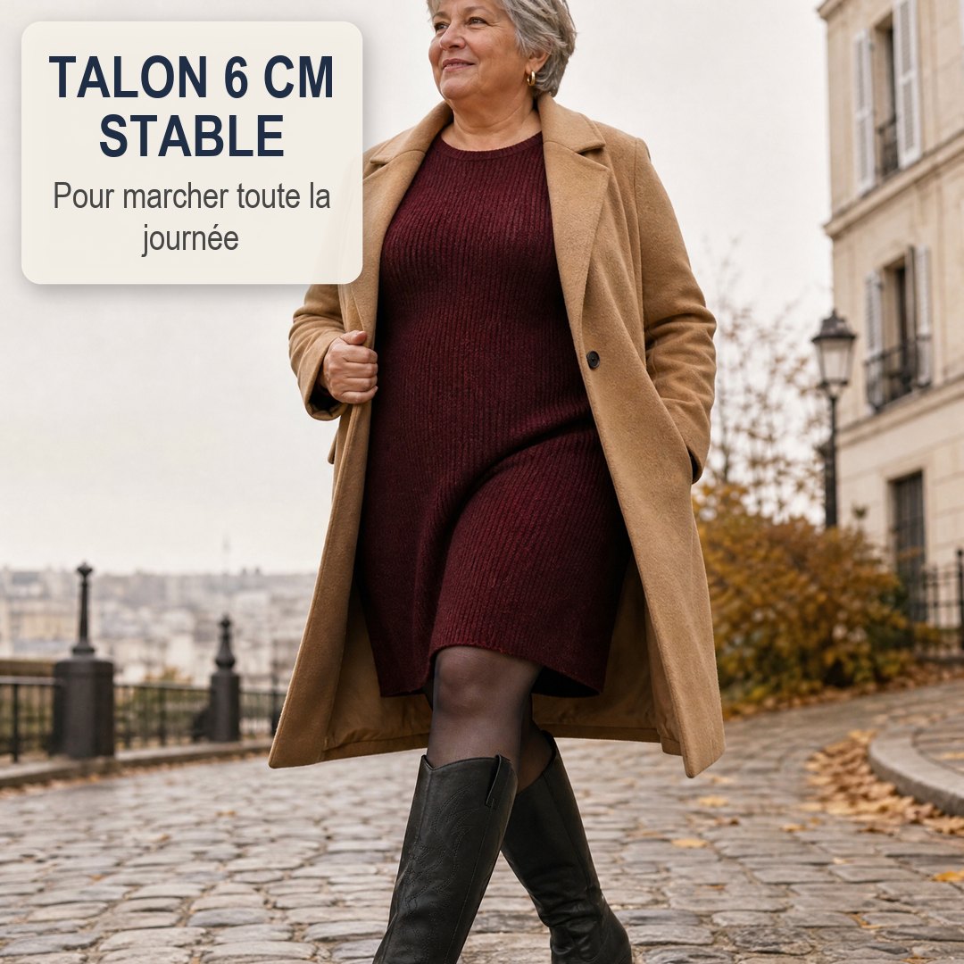 Bottes Charlotte Pembroke mollets larges
