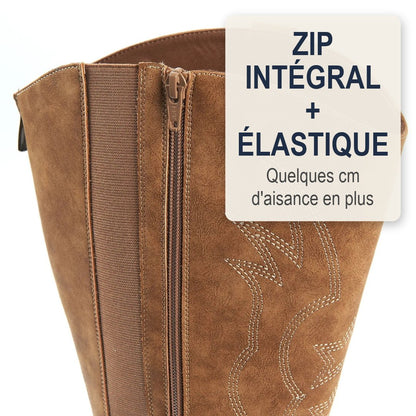 Bottes Charlotte Pembroke mollets larges