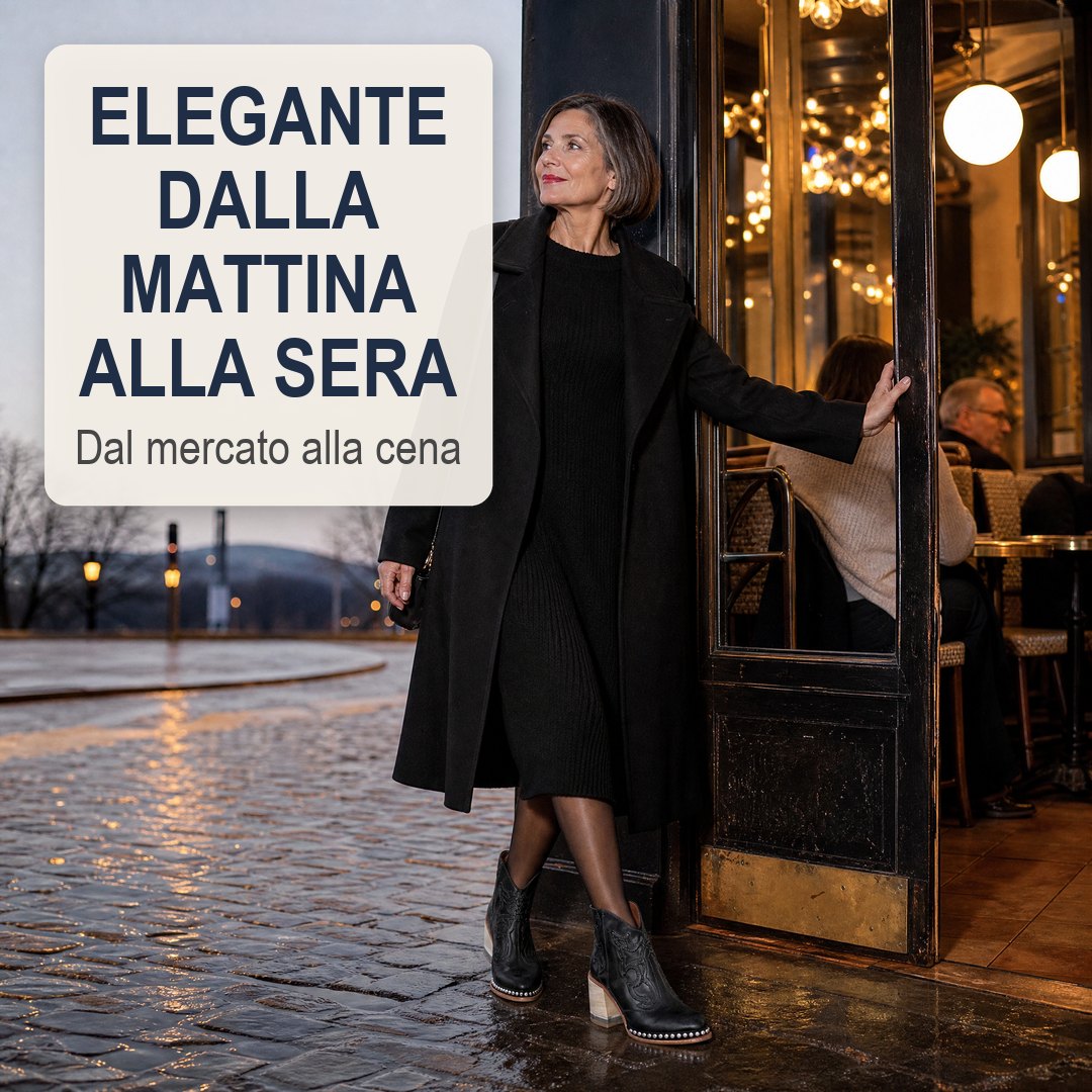 Elegante dalla mattina alla sera, Jersey Nero SantaFe