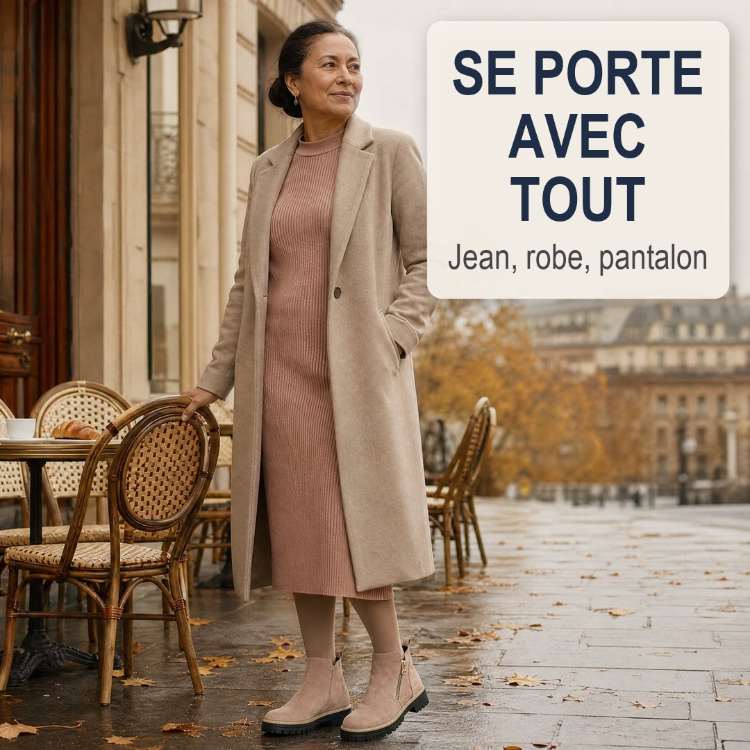 Bottine Enora Lewis qui se porte avec toutes les tenues