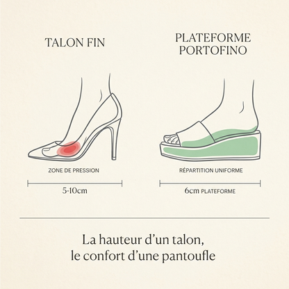 Portofino - plateforme 6 cm