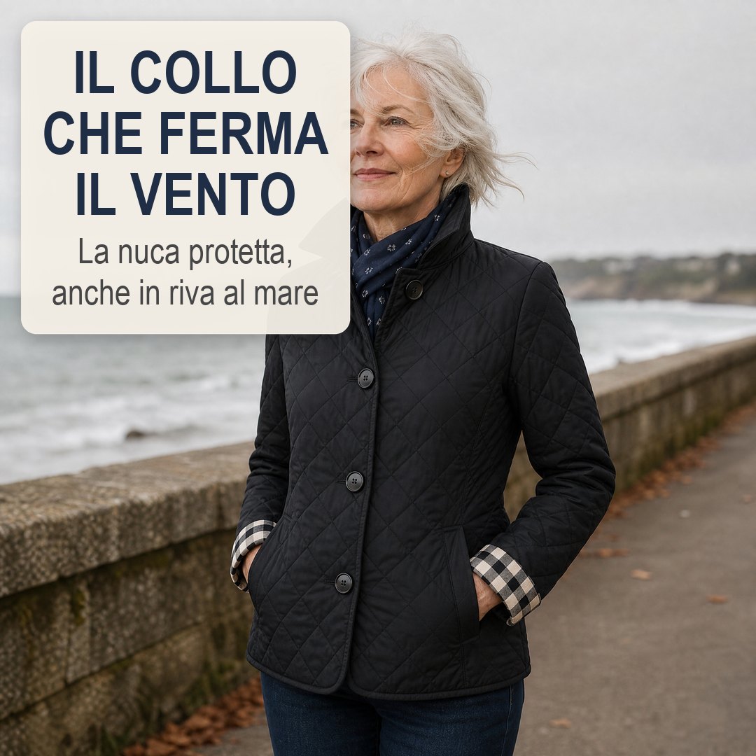 Giacca Eleanor Whitmore, collo alto che ferma il vento