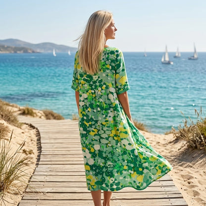Robe Liora Vert Tropical