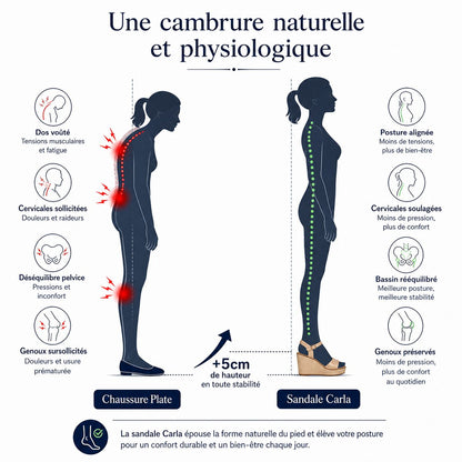 Sandale Carla Confort+ Tendance de la saison