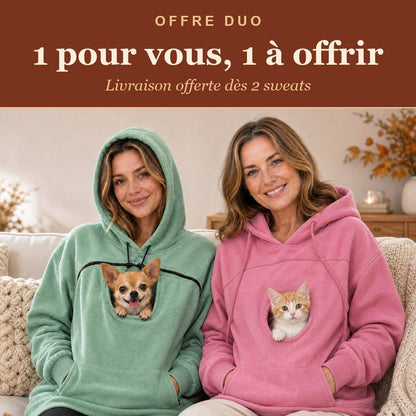 Offre Duo Sweat Câlin : 1 pour vous, 1 à offrir — livraison offerte dès 2 sweats