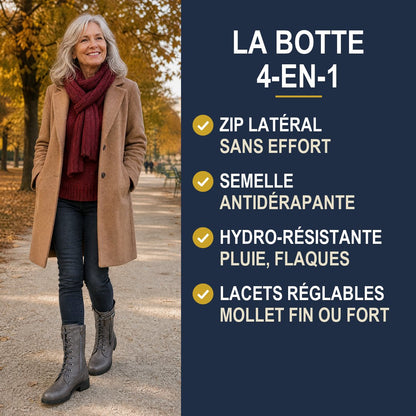 Botte Elise Winston 4 en 1 : confort, maintien, chaleur et style
