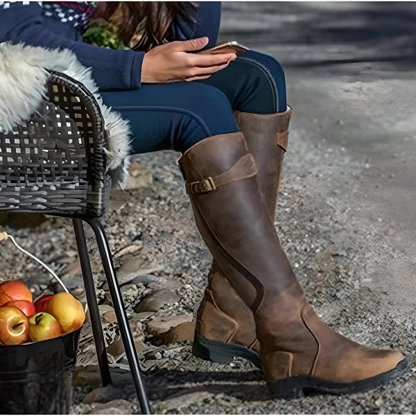 Bottes Cuir Sangle Eleanor (Nouvelle Collection)